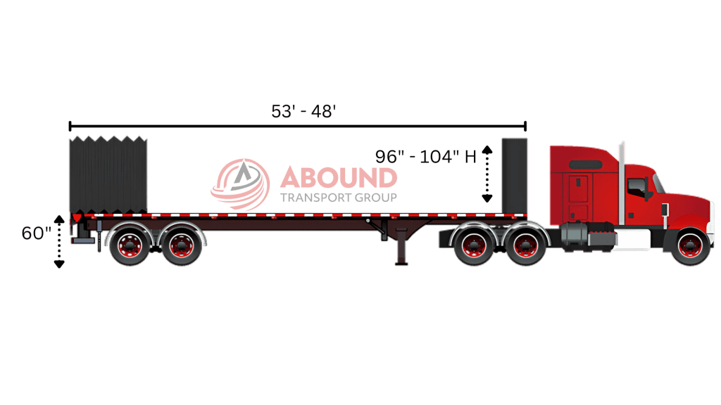 Conestoga Flatbed Trailer dimensions, cargo capacity, and specs for freight shipping.