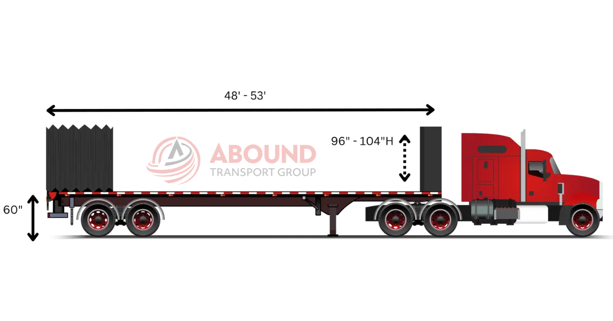 inside height of a conestoga flatbed trailer as well and the deck height and overall length and weight capacity