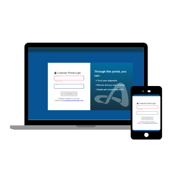 Freight tracking portal dashboard ATGFR8 for real-time shipment visibility by Abound Transport